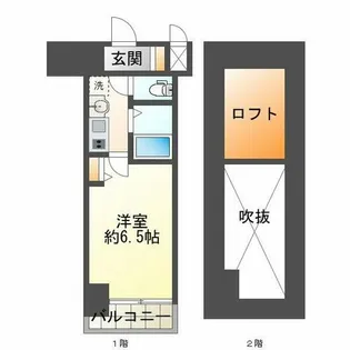 エステムコート神戸県庁前Ⅲフィエルテ【5階】の間取り