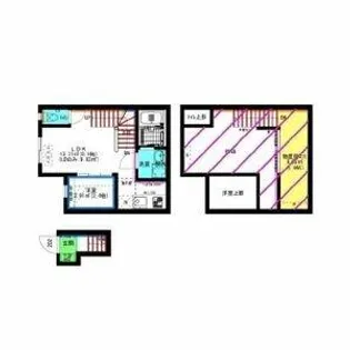 AX港楽(アークス港楽)【202号室】の間取り