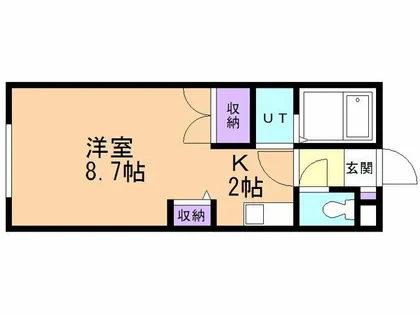 リジェ中島【102号室】の間取り