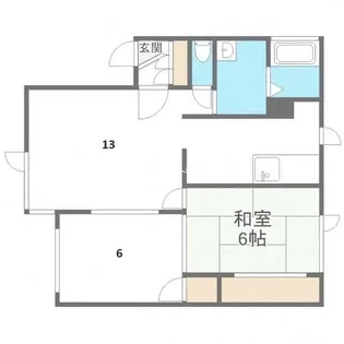 北海道札幌市手稲区新発寒六条9丁目【アパート】の間取り