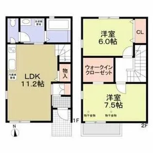 ラ・コート・アキ【1階】の間取り