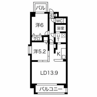 フォルテ茶屋ヶ坂【4階】の間取り