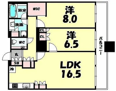 The kitahama【3802号室】の間取り