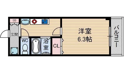 大阪府茨木市若園町【マンション】の間取り