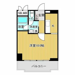 シティコープ谷町【8階】の間取り