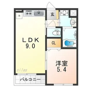ノワ・メランジェ【3階】の間取り