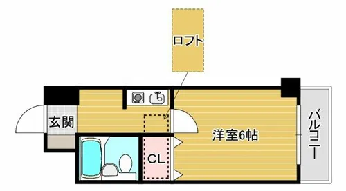 レジデンス関目【5階】の間取り