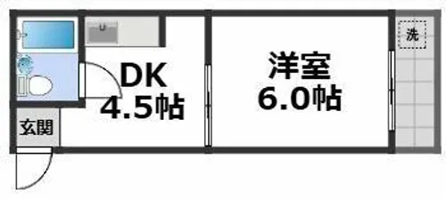 ニューライフ赤坂【7階】の間取り