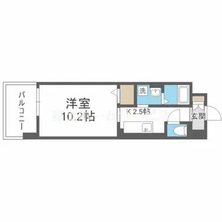 カルム ド アビタシオン【3階】の間取り