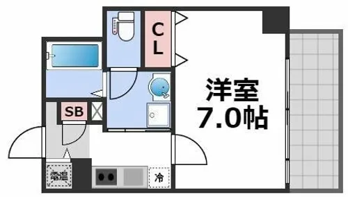 PARK HILLS 玉造 agerate【9階】の間取り