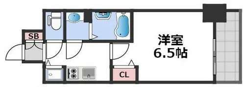 アドバンス大阪バレンシア【7階】の間取り