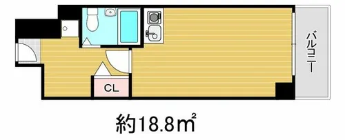 エルデ大手前【9階】の間取り