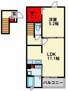 ラブリー【203号室】の間取り