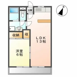 グランドハウス曙【1階】の間取り