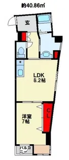 アルバース三萩野【3階】の間取り