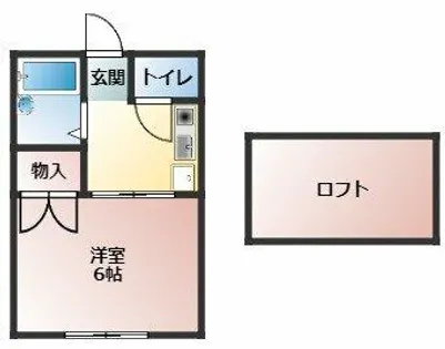 ウェルメイドⅡ【101号室】の間取り