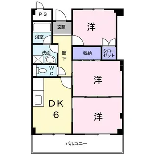 エクセル樋下【3階】の間取り