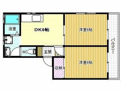 フレグランス【2階】の間取り
