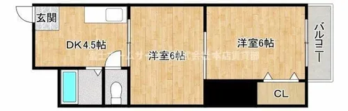 第二翡翠苑【2階】の間取り