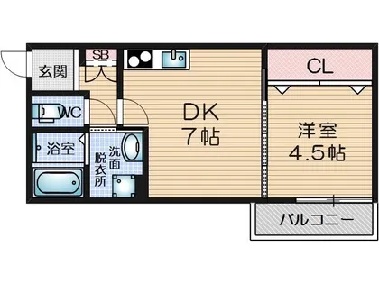 大阪府茨木市三島町【アパート】の間取り