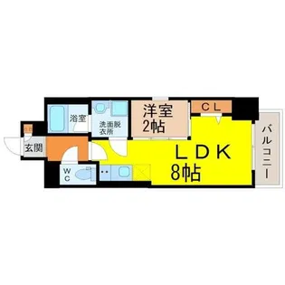 ポルタニグラ大須【8階】の間取り