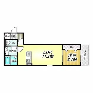 F+style一津屋1号館【3階】の間取り