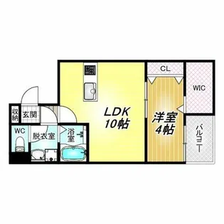 F style藤井寺道明寺6号館【1階】の間取り