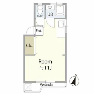 戸石マンション【3階】の間取り