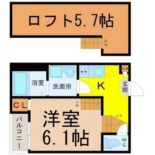 stage四番【2階】の間取り