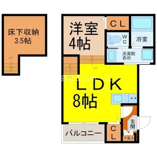 ハーモニーテラス中野本町II【1階】の間取り