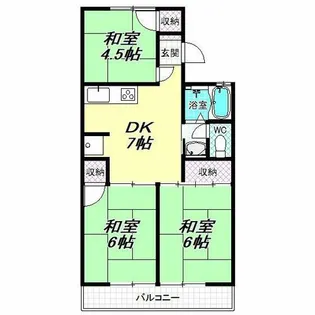 星野ハイツB棟【2階】の間取り