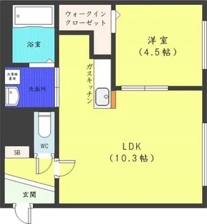 北海道札幌市西区宮の沢一条3丁目【マンション】の間取り