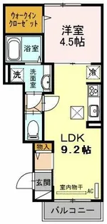 プティトフェルム【1階】の間取り