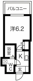ニューシティアパートメンツ西天満【9階】の間取り