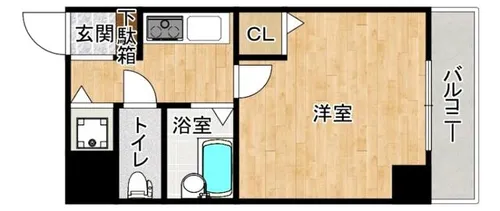 U-ro新大阪【2階】の間取り
