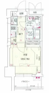 プレサンス松屋町グレース【11階】の間取り