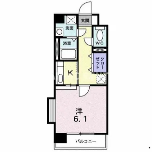 セレーノ・コンフォート大手門【5階】の間取り