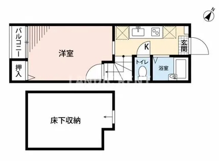 カトルセゾン博多【1階】の間取り
