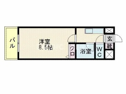 フルール井上【6階】の間取り