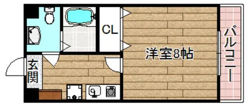 CASA・SOL【208号室】の間取り