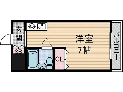 第2ハイツ杉本【1階】の間取り