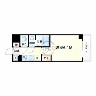 エスリード新大阪ラヴァーグ【6階】の間取り