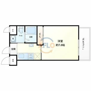 エグゼ西大阪【2階】の間取り