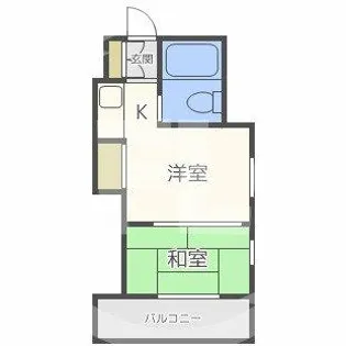 オアーゼ梅田東【2階】の間取り