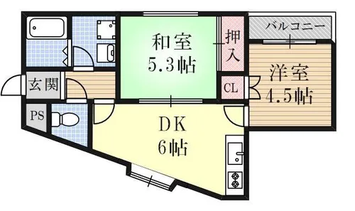 プロックコート【2階】の間取り
