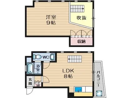 1LDKの間取り画像