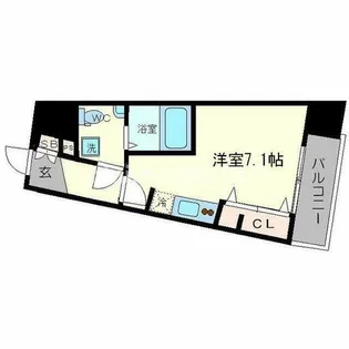 アフルエンス難波【5階】の間取り