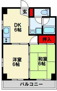 メゾン林【303号室】の間取り