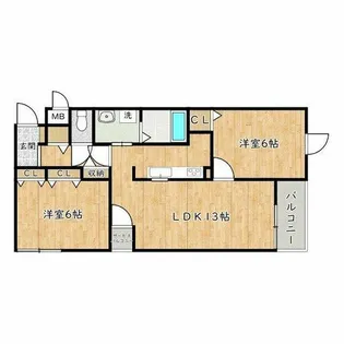 アルカンシエル【2階】の間取り