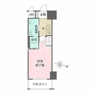 グルーブAriaトアロード【6階】の間取り